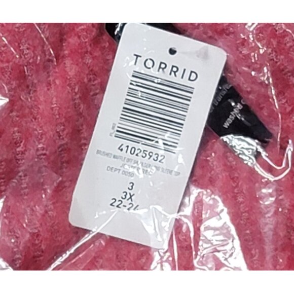 NWT Torrid 3 Brushed Waffle Off Shoulder Long Sleeve Top 3X 22 24 - Picture 7 of 9